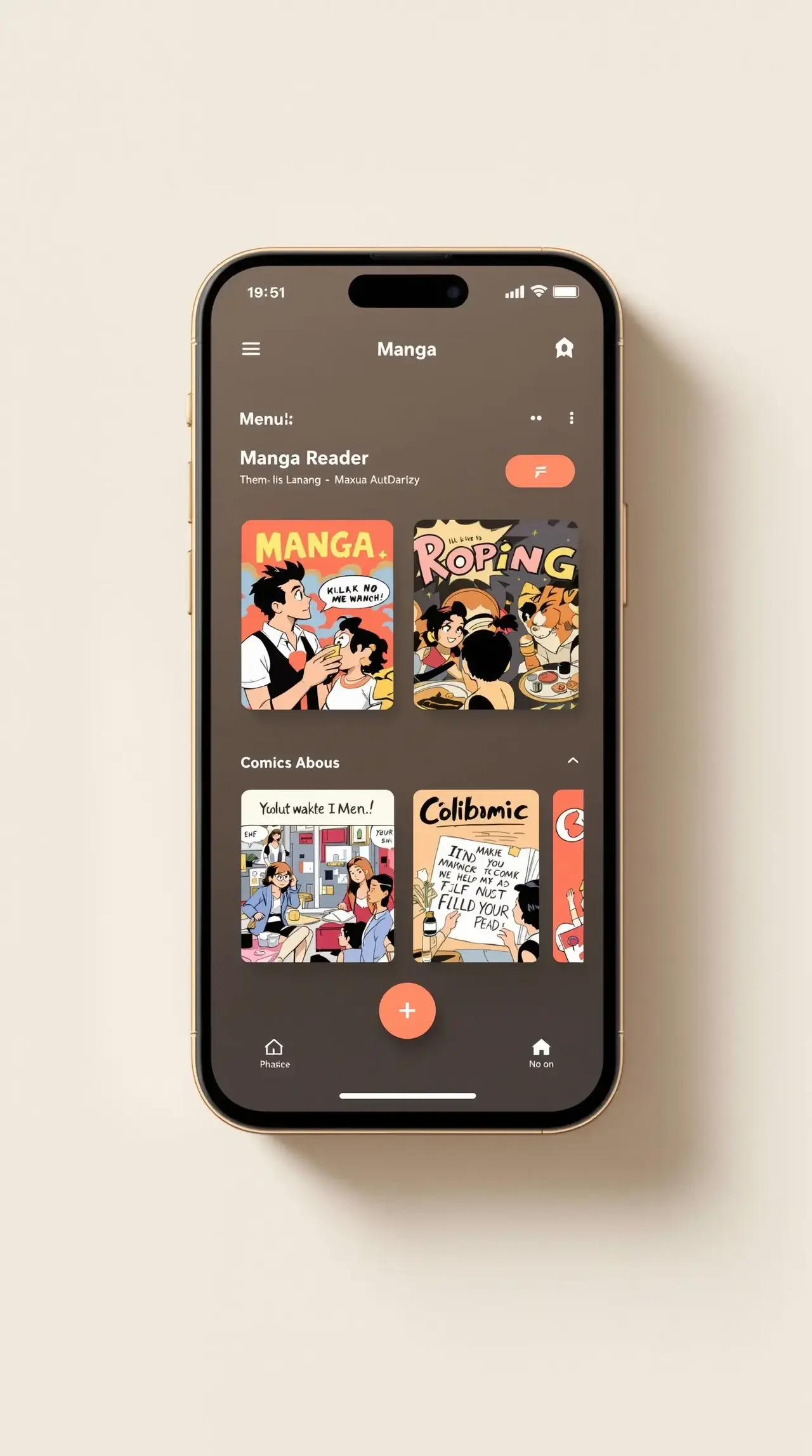 漫画软件 APP 手机界面预览